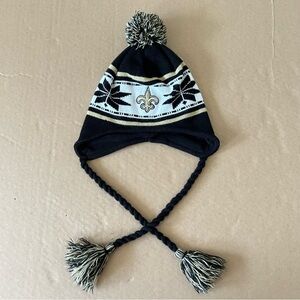NFL Saints New Orleans American Football Team Knit Beanie Hat New Era Pom Pom